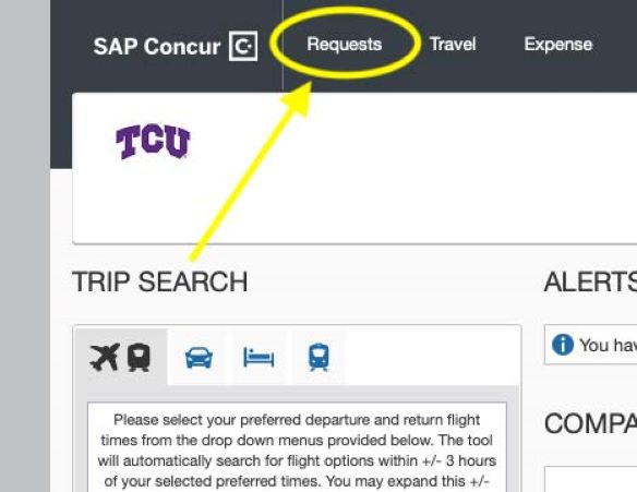Concur screenshot